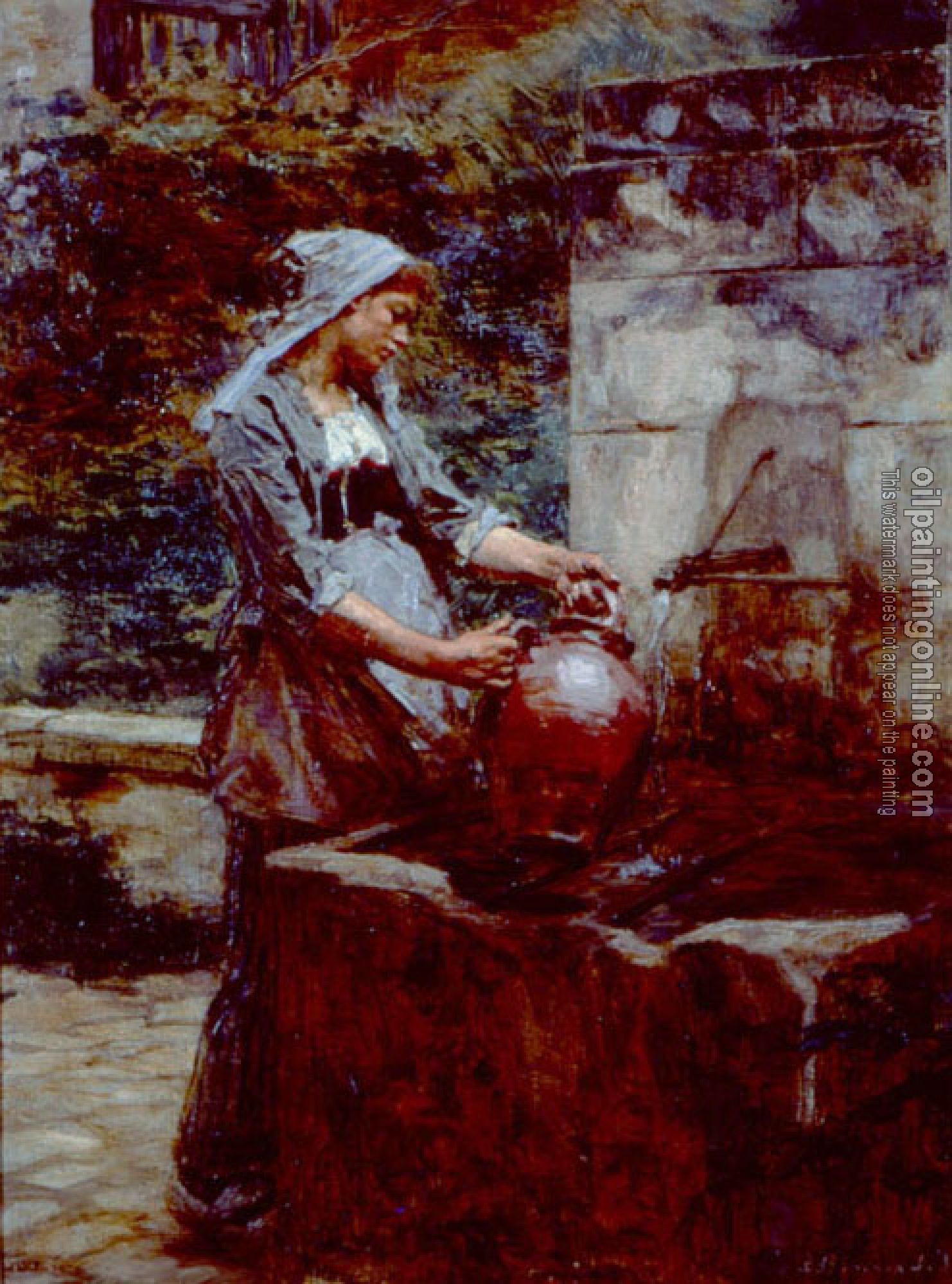 Lhermitte, Leon Augustin - A Water Drawer